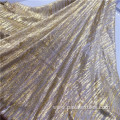 2021 new arrival poly metal gold tulle fabric